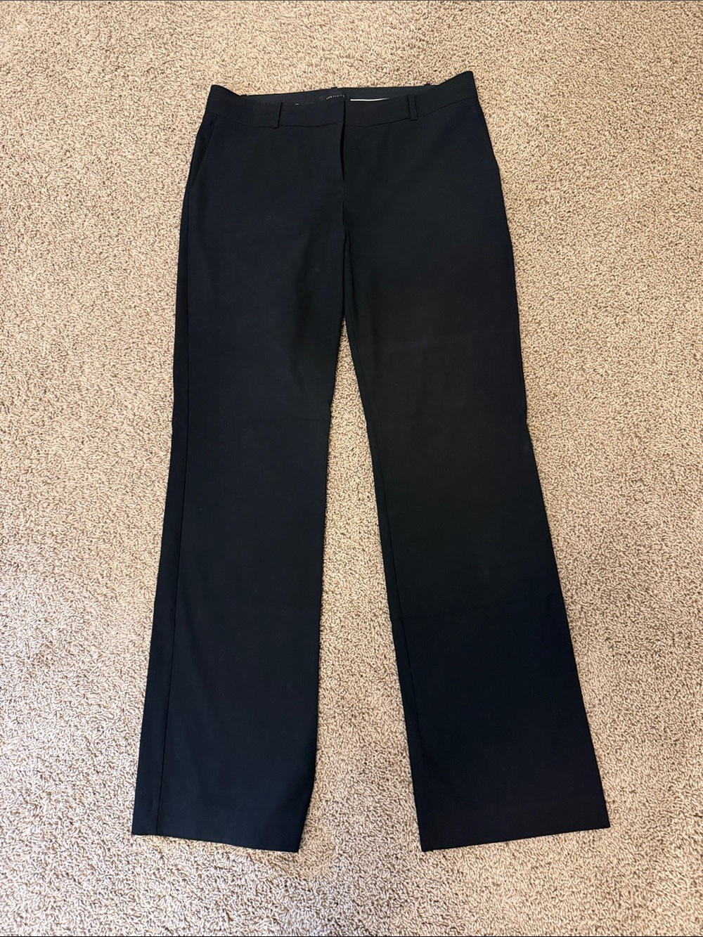 Ann Taylor Black Straight-Leg Dress Pants